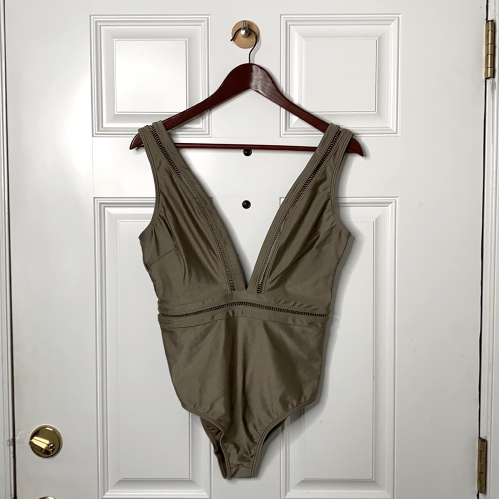 Ted Baker London Plunge One Piece Swimsuit - Picture 2 of 6